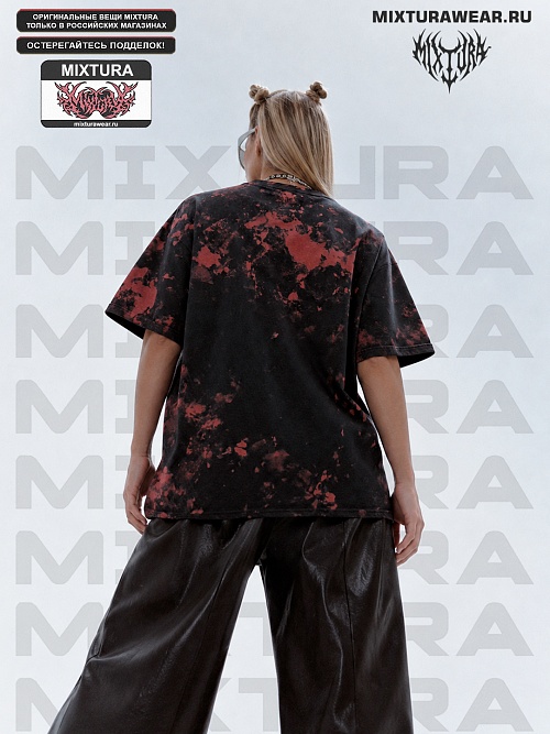 Футболка Tie-Dye RED MIXTURA  Россия
